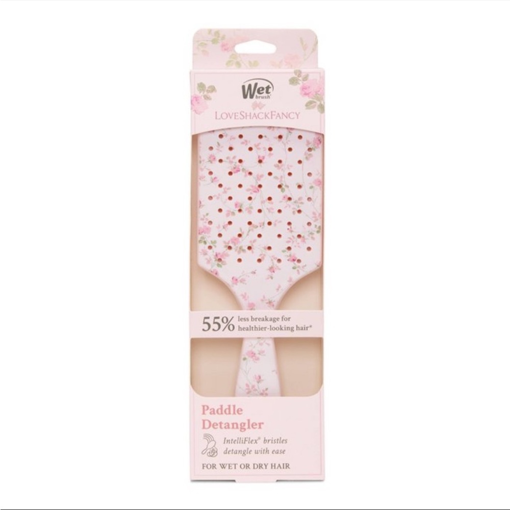 LoveShackFancy x Wet Brush Paddle Detangler - Pink Floral